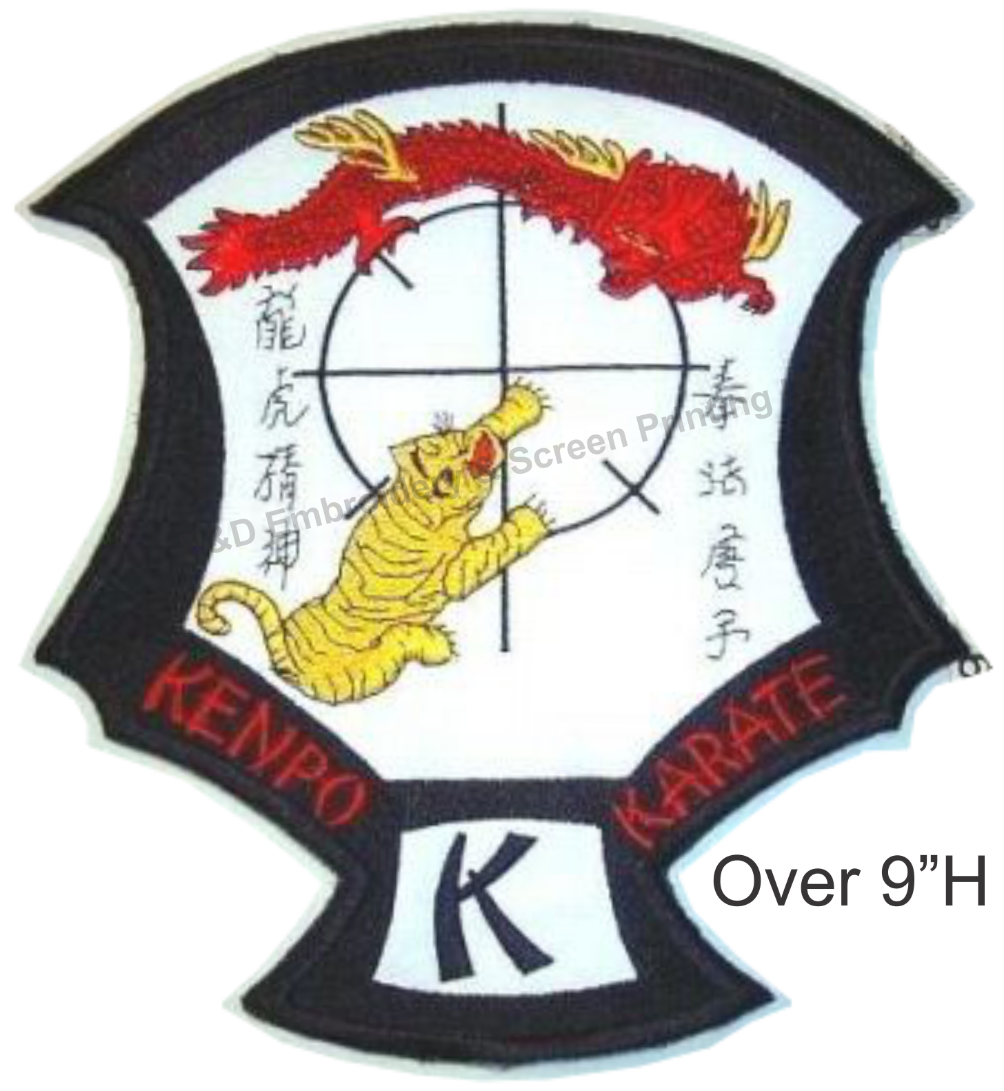 Large Back Kenpo Karate Ed Parker Crest Patch 